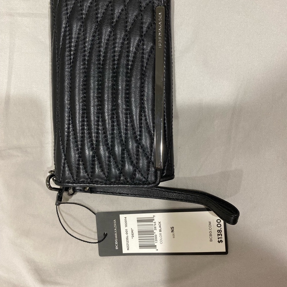 Black bcbg wristlet, new with tags